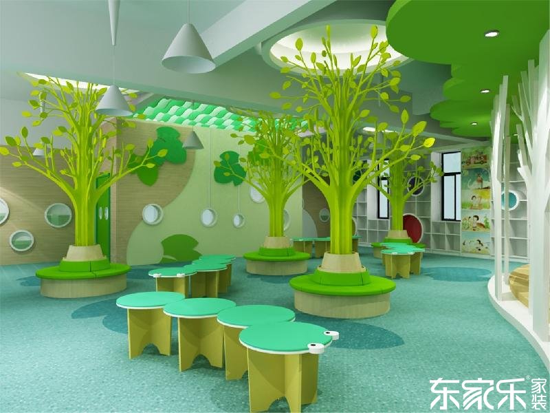 要想幼兒園裝修的像童話王國，長沙裝修公司提醒色彩這樣搭配就對了！