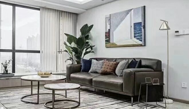 株洲110平米現(xiàn)代簡約客廳裝修效果圖