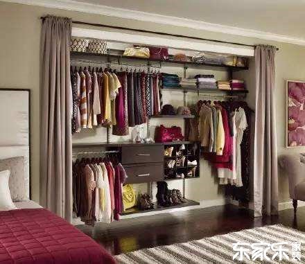 衣柜門用布簾有什么作用?