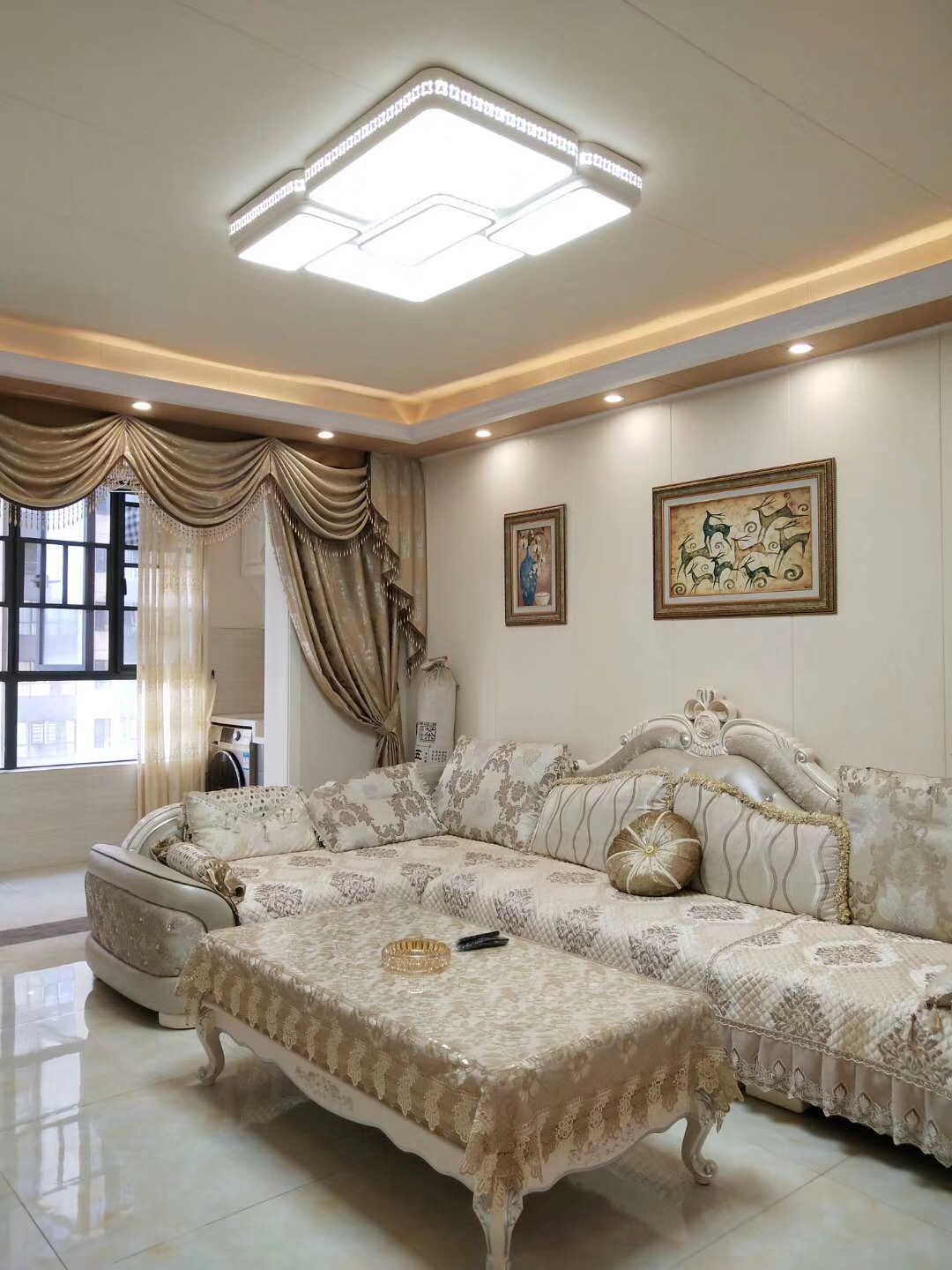 90平米北歐豪華風格客廳裝飾搭配