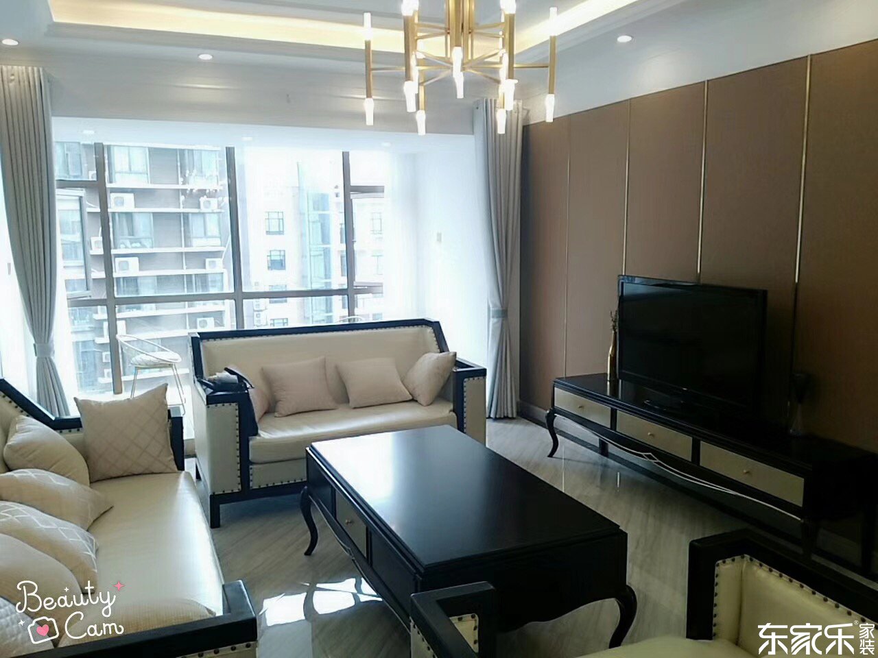 115平米現代簡約風格客廳裝修效果圖