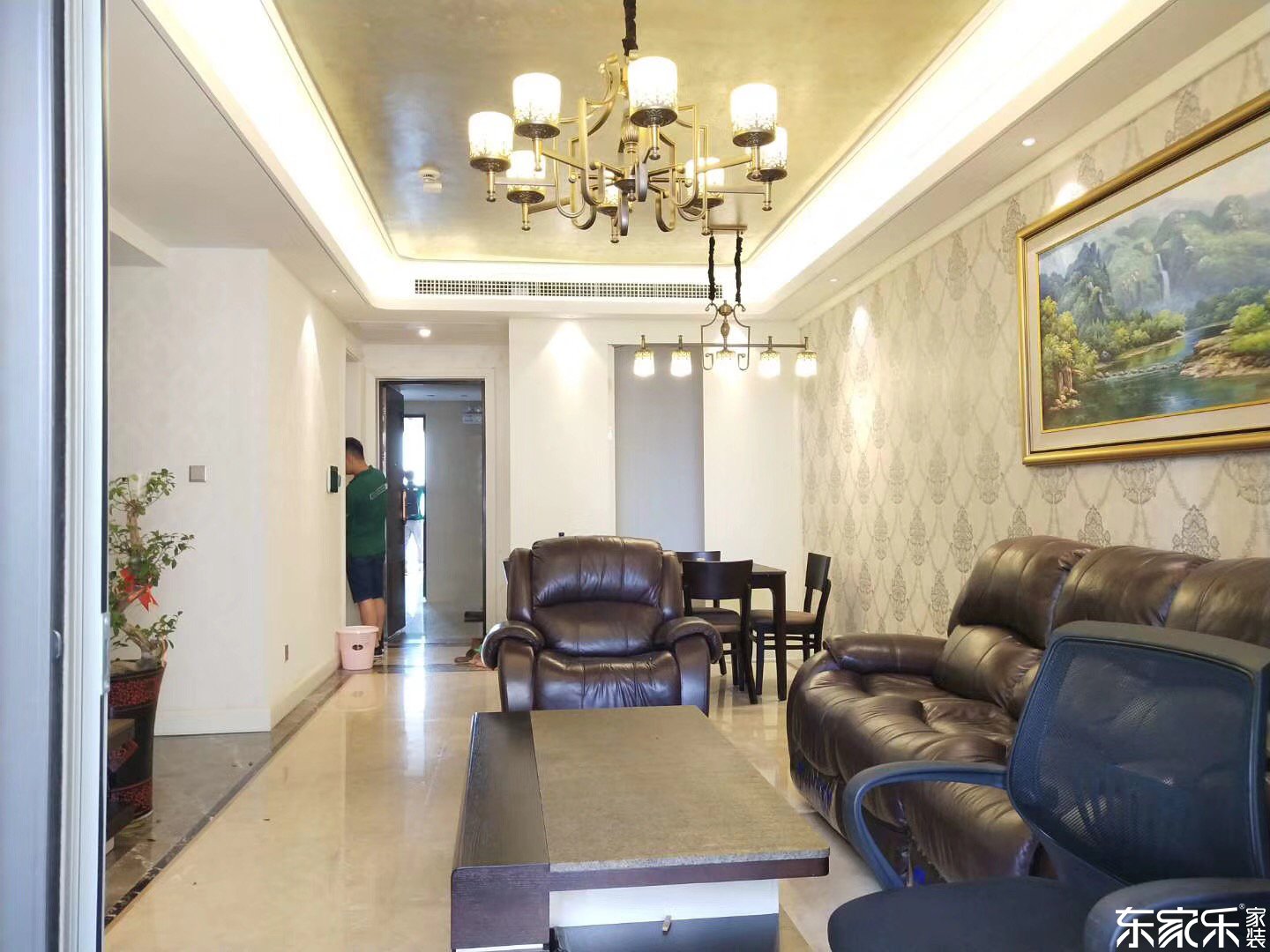 118平米北歐現(xiàn)代風格客廳裝修效果圖