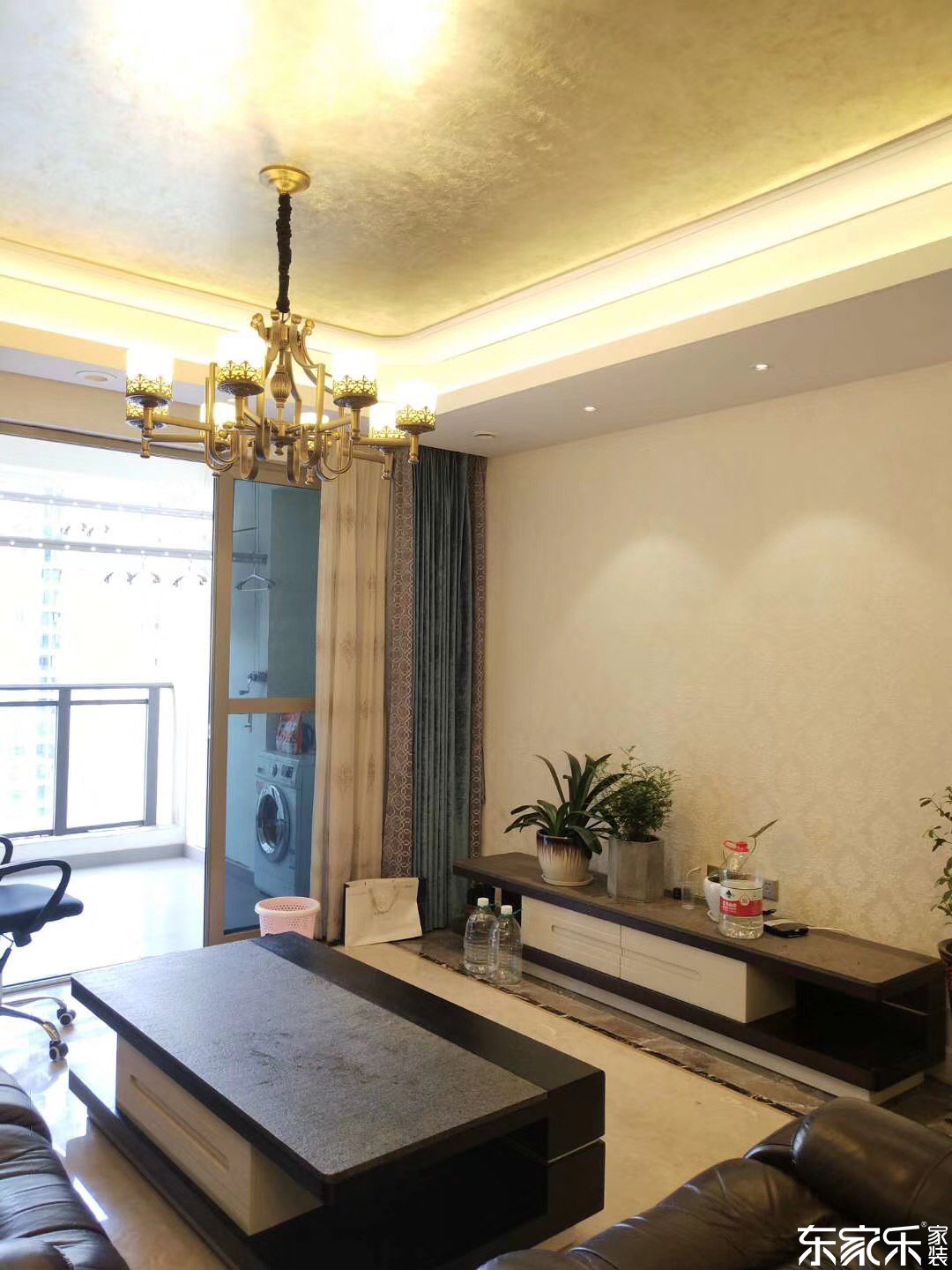 118平米北歐現(xiàn)代風格客廳電視背景墻