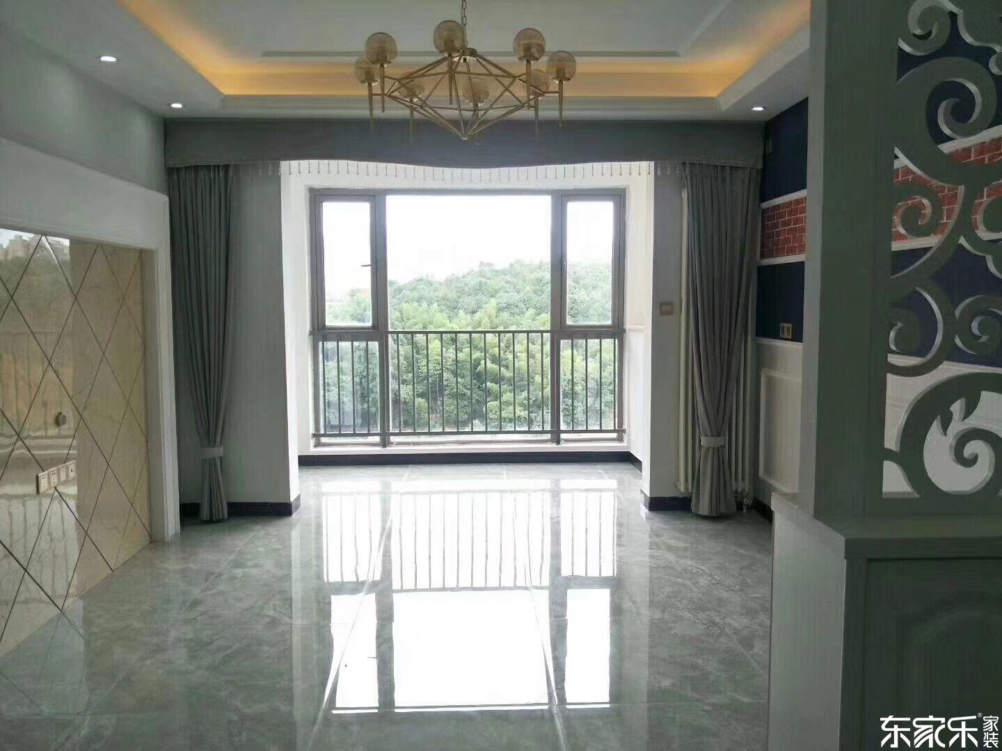 96平米北歐現代風格客廳裝修效果圖