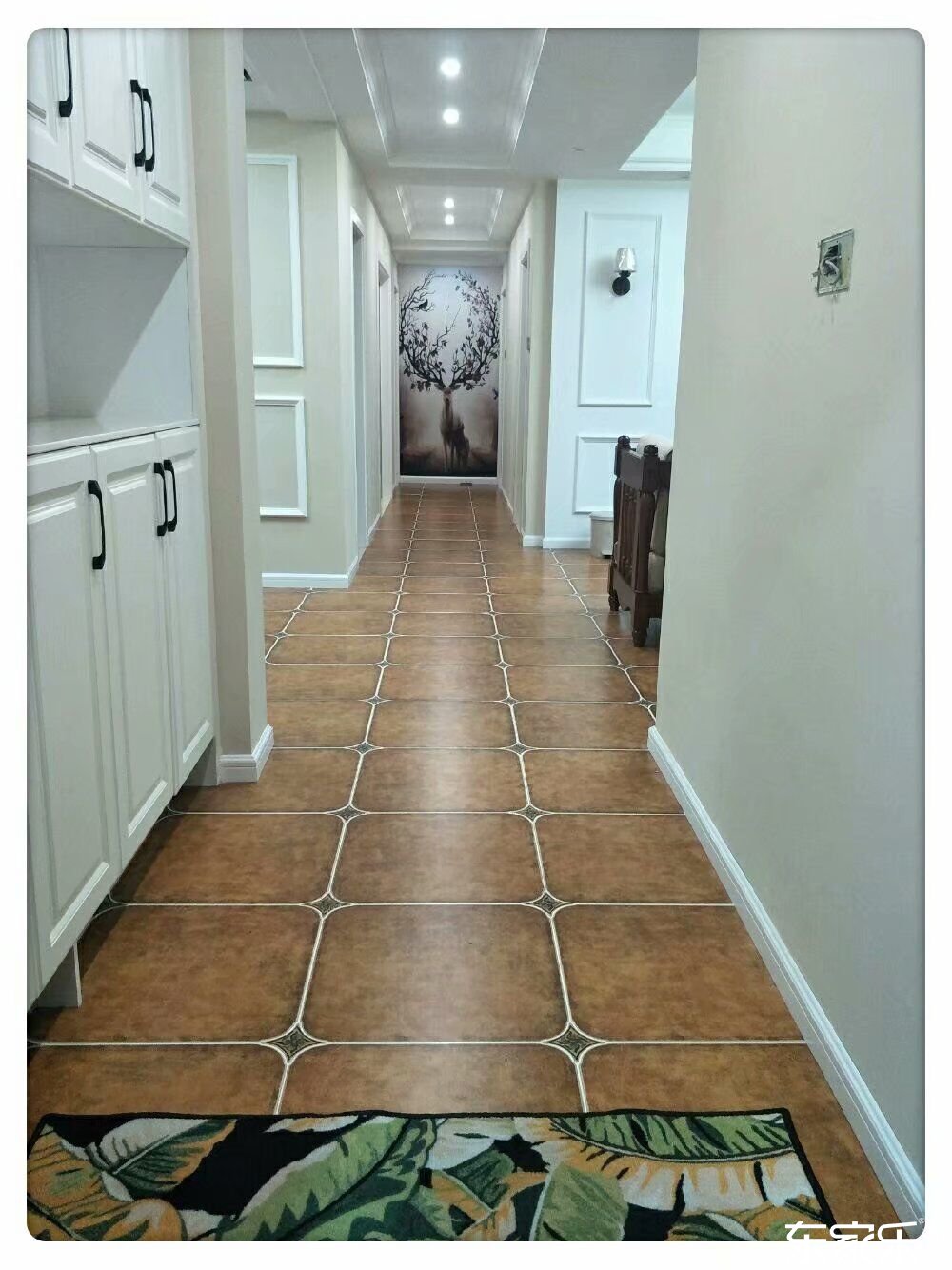 100平米地中海風格客廳玄關設計圖