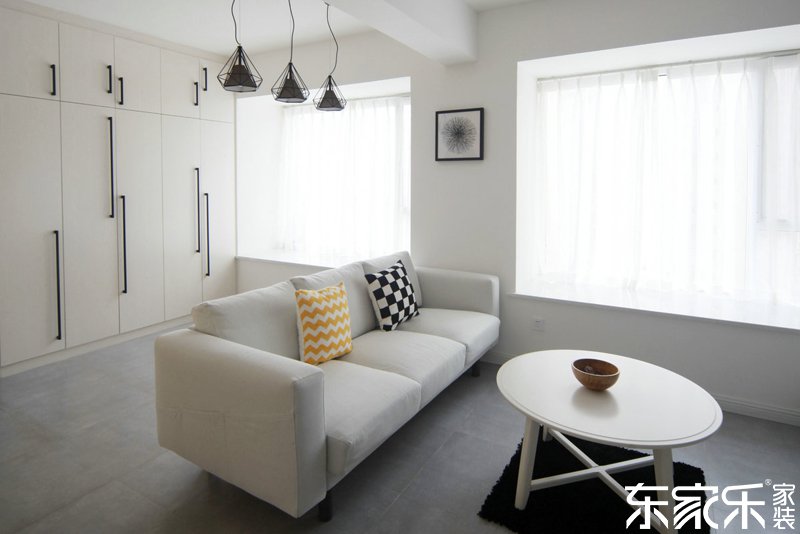 衡陽90平現代簡約風格客廳裝飾搭配