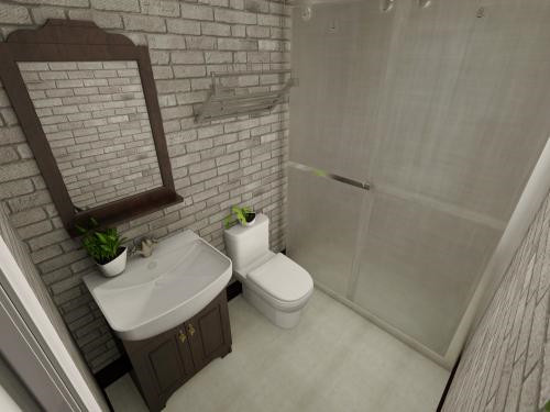 一米寬的衛生間應該怎么設計比較好?